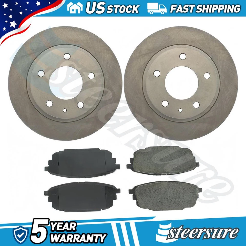 Rear Brake Pads & Rotor Kit for Mazda Protege 2002 2003 2.0L L4 - Изображение 1 из 1