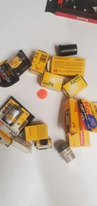 Film Lot Vintage Expired 35mm 8mm 120 Film Camera Lot New Kodak Film Fujifilm - Picture 1 of 2