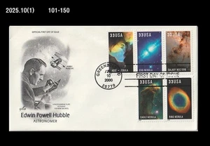 Space,Science,History,Edwin Powell Hubble,Astronomy,US 2000 FDC,Cover,galaxy - Picture 1 of 1