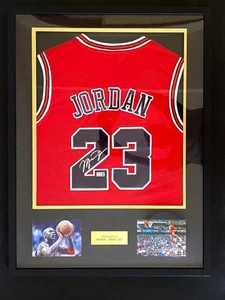 Michael Jordan Autogramm Trikot, gerahmt Talentware Sammlung H326 - Bild 1 von 8