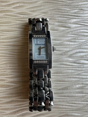 Reloj de cuarzo Audemars Piguet Promesse para dama de acero inoxidable y esfera azul diamante Foto 1 de 4