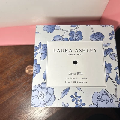 LAURA ASHLEY Sweet Bliss Soy Blend Candle 8oz NIB - Image 1 of 3