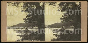 PENMAENPOOL Bridge, Wales (Antique Stereoview Stereoscope) - Picture 1 of 2