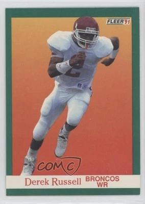 1991 Fleer Derek Russell #424 Rookie RC - Image 1 of 2