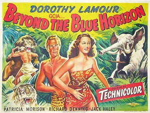 BEYOND the BLUE HORIZON - D.LAMOUR - A.SANTELL - 1942/48 - linen backed - - Picture 1 of 1