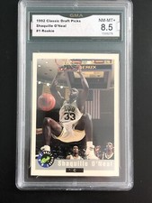 SHAQUILLE O'NEAL 1992/93 CLASSIC DRAFT PICKS ROOKIE CARD #1 NM-MT+ 8.5 Magic cb1