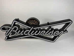 Budweiser beleuchtet Neon-Stil LED-Bar-Schild Mankave kein Netzkabel - Bild 1 von 6