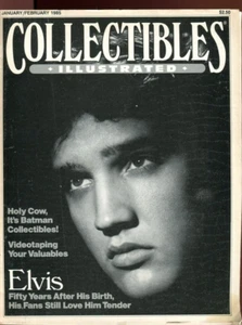 COLLECTIBLES ILLUSTRATED Jan 1985 Elvis Batman Readers police Valentines Grey - Picture 1 of 2