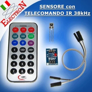 IR FERNBEDIENUNG 38kHz Infrarot Receiver HX1838 REMOTE ARDUINO MODUL VS1838 - Bild 1 von 2