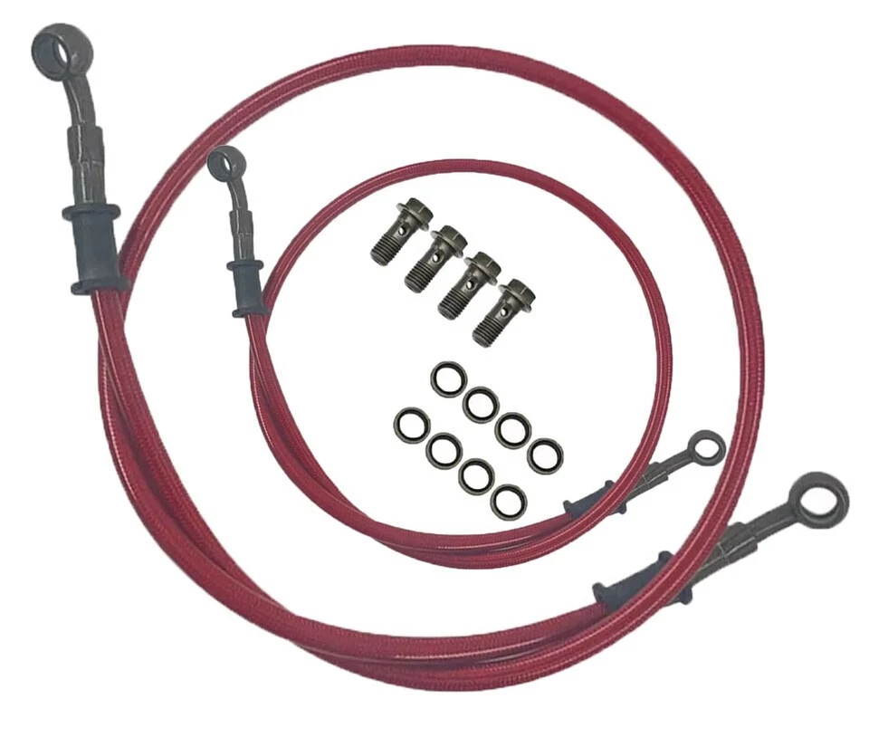 Línea de manguera trenzada de freno delantero y trasero para HONDA CRF250R CRF250RX CRF450R CRF450RX Foto 1 de 1