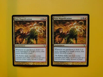 MTG Card.  Pain Magnification x2  Enchantment  dissension  2 cards - Image 1 of 4