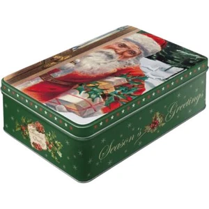 Arte nostálgico - Caja de almacenamiento plana - Santa Claus - Imagen 1 de 2