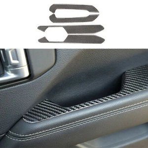 Carbon Fiber Interior Door Armrest Decor Trim For Jeep Wrangle JL JT 2020-2021 - Picture 1 of 11
