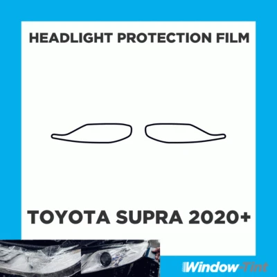 Pour Toyota Supra + Transparent Phare Rayures Protection Film Ppf - Photo 1/3
