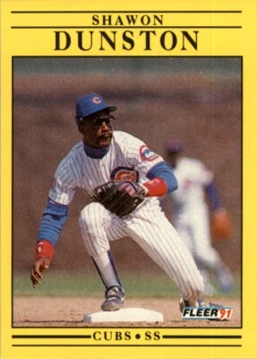 1991 Fleer MLB Shawon Dunston #420 - Image 1 of 2