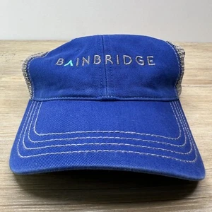 Bain Bridge Hat Blue Adjustable Hat Adult Size Baseball Hat Cap - Picture 1 of 12