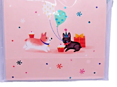 Delighted Shadowbox 3-D Lighted Greeting Card - DOG PARTY - Birthday Card - NEW! - Image 1 of 4