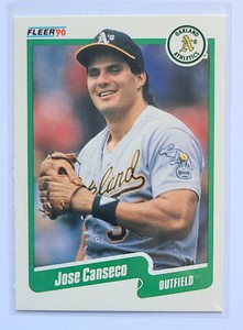 Jose Canseco 1990 Fleer #3 Baseball Card