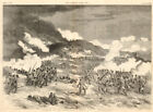 Storming of The Redan. Sevastopol. Crimean War 1855 antique ILN full page print