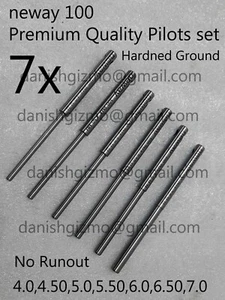 7x Neway 4.0 to 7.0mm .297 Top Valve Guide Pilot Set 100 Series Cutter USA - Picture 1 of 4