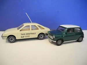 SIKU VINTAGE 1056 FORD SIERRA 2.3 GHIA & 1031 ROVER MINI 1:56 EXCELLENT - Picture 1 of 7