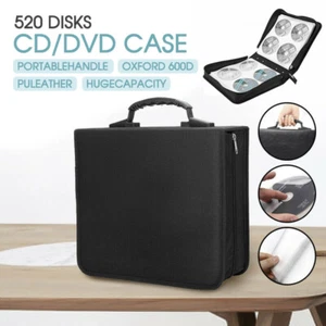 520 Disc CD DVD Case Wallet Storage Holder Booklet Album Folder Bag Box Sleeves - Picture 1 of 12