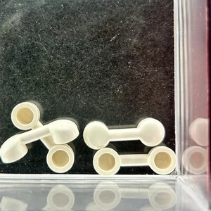 Lego Parts x (4) Ct ~ White 1 x 3 Bar Phone ~ No# 6190 - Picture 1 of 1