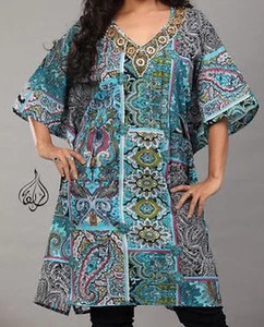 Long Tunic, Beautiful Woman BEADED Top, FREE SIZE, Kurti | Kurta, Free Ship - Picture 1 of 1