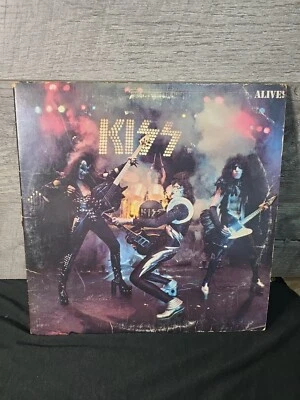 KISS - Alive (VG) Casablanca Records 822 780-1  DOUBLE LP Vinyl Original Record  - Image 1 of 4