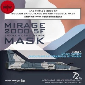 Galaxy 1/72 Mirage 2000-5F 2-Color Camouflage Flexible Mask for MODELSVIT 72072 - Picture 1 of 4