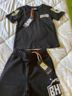 completo bimbo 10 anni BHMG nero nuovo - Immagine 1 di 4