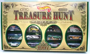 Seltenes 1997 Hot Wheels 12 Schatzsuche Set Druckgussautos Ltd Hrsg. 1/5000 + Box NOC - Bild 1 von 7
