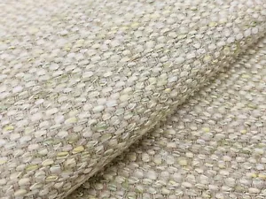 Rogers & Goffigon Texture Plain Weave Linen Uphol Fabric- Mottle / Pesto 1.45 yd - Foto 1 di 3