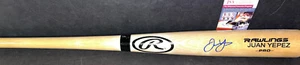 Juan Yepez St Louis Cardinals Auto Signed Engraved Bat JSA Witness COA Blonde - Picture 1 of 2