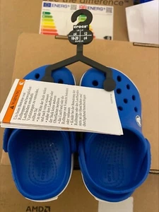 Crocs Crocband II 2 Blue White Unisex C4 UK Junior Slip on Crocs - Picture 1 of 2