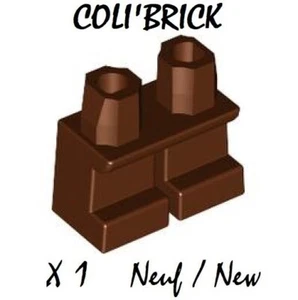 Lego 41879 - 1x Jambe Pantalon Minifig Legs short - Reddish Brown - 90380 Neuf - Imagen 1 de 1