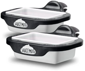 Car Vent Sauce Holder Ketchup Dipping Sauces Cups Universal Air Vents Mount 2 Pc - Picture 1 of 8