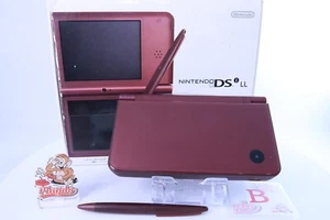 Nintendo DSi LL  Wine Red [Rank :B] W/BOX [Japanese Ver ] - Picture 1 of 14