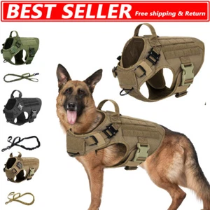 NEW Tactical Dog Vest Harness – Military K9 Dog Training Vest – Working Dog - Picture 1 of 19