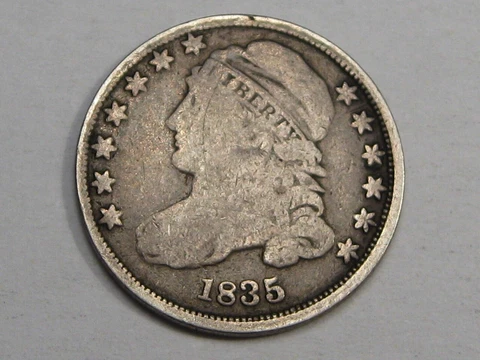 1835 Capped Bust Dime.  #19 Cover