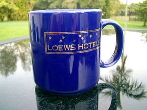  LOEWS HOTELS BRANDS  VERY DARK BLUE MUG clearance  price  - Picture 1 of 5
