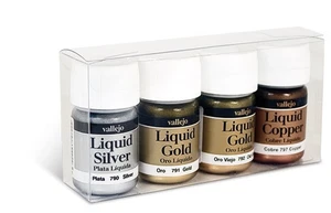 VAL70199 - Vallejo Model Color Set - Liquid Gold Set (x4) - Picture 1 of 1