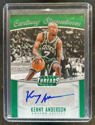 2015-16 Panini Threads Kenny Anderson Century Signatures Auto #186/199 Celtics - Image 1 of 2