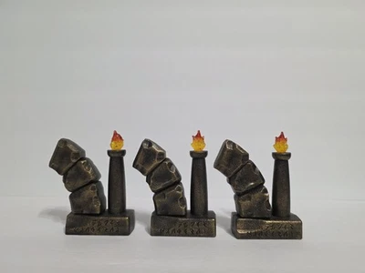 Mega Bloks Dragons Draigar Castle Stone Arch Torch Pillar Replacement Lot Of 3  - Image 1 of 4