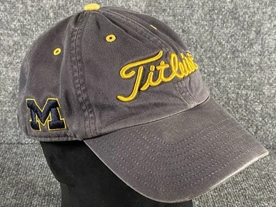 Titleist University of Michigan Strapback Golf Hat Blue NCAA Adjustable Cap - Image 1 of 4