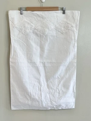 "Funda de almohada IKEA Rödvide blanca de algodón y lino falsa 20"" X 31"" completa/doble" Foto 1 de 4