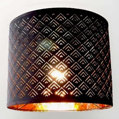 NUEVO IKEA NYMO 15” ORO NEGRO MEDIANO COLGANTE PANTALLA LÁMPARA MODERNA Foto 1 de 4