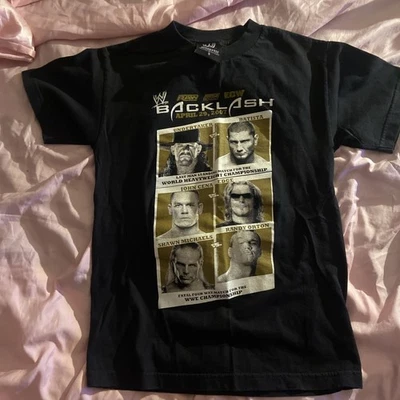 WWE Backlash Event Shirt Double Sided Size S 2007 PPV  - Image 1 of 4