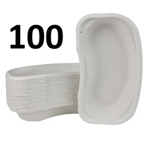 100 NIERENSCHALE EINWEG MEDIZINISCHE PULPSCHALEN ABLAGE CHIRURGIE BIOLOGISCH ABBAUBAR 700 ml - Bild 1 von 4