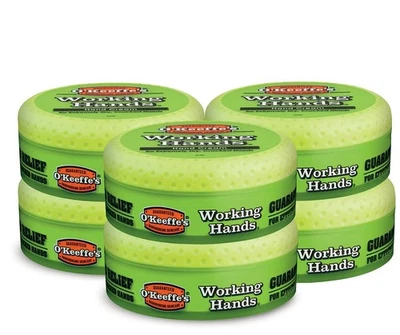 Crema de manos O'Keeffe's Working Hands, tarro de 3,4 onzas, (paquete de 6) Foto 1 de 4